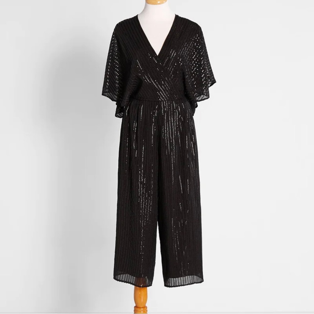 Modcloth Twinkle Like Starlight Disco Dressy Jumpsuit S